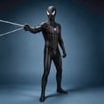 thumbnail image 4 of Cosplay Costume Halloween Superhero Role Play Outfit Spider Jumpsuit for Carnival Dress Up Performance Dark Blue 170, 4 of 7