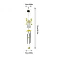 thumbnail image 3 of Solar Angel Wind Chime Outdoor Solar Powered Chimes for Garden Decor Compact Lawn Hanging Decoration Energy Saving for Balcony, 32in, 3 of 3