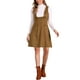 thumbnail image 2 of Vestido de tirantes tipo pinafore INSPIRE CHIC para mujer, con bolsillos, casual, vintage, de ante sintético, 2 of 6