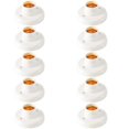 thumbnail image 1 of 10pcs E27 Plastic Screw Lamp Holder Round Lamp Holder Bulb Socket Holder Adapter, 1 of 5