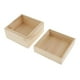 thumbnail image 3 of Caja de Sin Terminar de Bricolaje, Caja Decorativa, Caja Cuadrada de Maciza con Tapa, Caja de Tesoro, Caja de BLESIY Caja de madera cuadrada sin terminar, 3 of 7