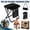Black, variant on Foldable Backpack Stool 500 Lbs Backpack Stool for Adults: 16" Extra Tall Portable Collapsible Stool Lightweight Folding Camping Stool with Shoulder Strap Mesh Pocket for Fishing/Camping/Outdoor