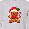 thumbnail image 4 of Inktastic Christmas Gingerbread Man Long Sleeve Youth T-Shirt, 4 of 5