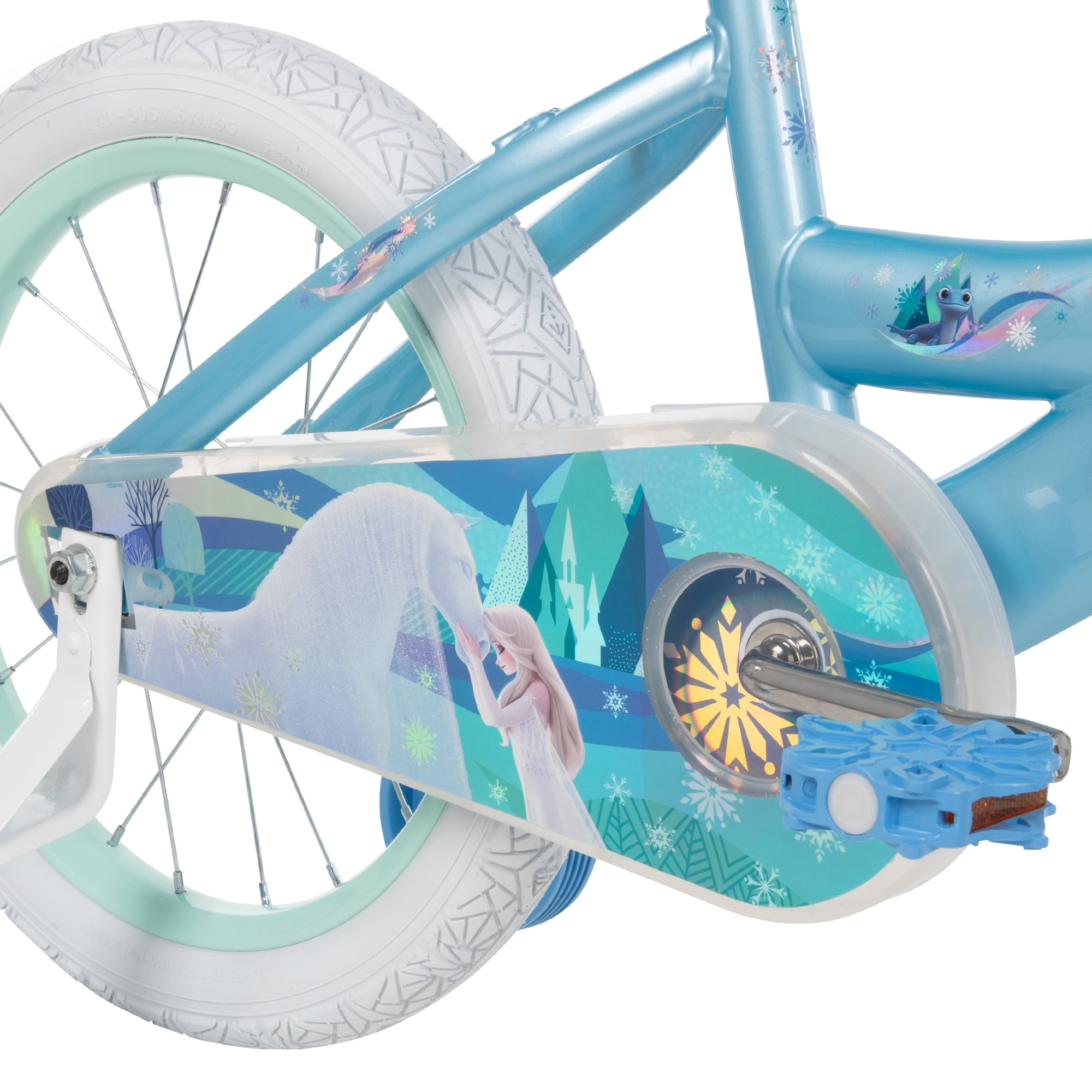Disney s Frozen Huffy 16 Inch Girls Single Speed Bike with Training Wheels Coaster Brake 1pc Walmart