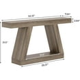 thumbnail image 3 of Tribesigns 55" Farmhouse Sofa Table, 2-Tier Wood Hallway Console Table for Living Room, Gray, 3 of 6