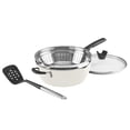 thumbnail image 3 of Cuisinart - Juego de 4 sartenes preferidas - Crème de la Creme (4.5 cuartos de galón) Sartén multiusos con tapa, vaporizador, volteador ranurado), 3 of 4