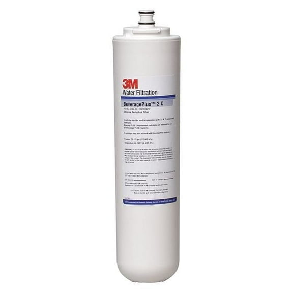 3m Quick Connect Filter, 0.5 gpm, 5 Micron, 3-1/4" O.D., 12 in H 5631301