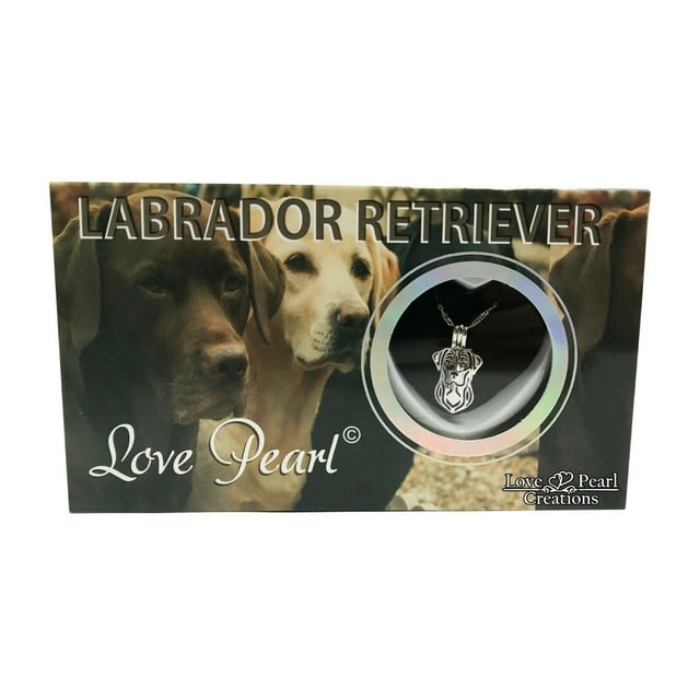 Labrador Retriever Dog Love Pearl Creations Kit DIY Collier de Culture avec Chaîne en Acier Inoxydable 16 Pouces