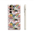 thumbnail image 1 of Destaca entre la multitud: funda plateada esmerilada de doble capa con ilustraciones extravagantes para iPhone 15 Pro Max 14 13 12 Pro 11, 1 of 4