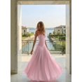 thumbnail image 5 of Elegant Pink Spaghetti Strap Pleated Maxi Dress For Wedding Guest Formal Summer Occasion, 5 of 7