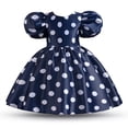 thumbnail image 2 of Little Girls Polka Dots Fancy Dress Halloween Minnie Costume Birthday Party Outfit, 2 of 4