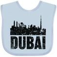 thumbnail image 3 of Inktastic Dubai City Skyline with Grunge Boys or Girls Baby Bib, 3 of 4