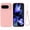 Pink, variant on Phone Case for Google Pixel 10, Silicone with Lanyard, Microfiber Lining, Purple