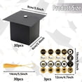 thumbnail image 2 of Alaiyaky 30 Pieces Graduation Candy Boxes Graduation Party Favors Doctoral Cap Shaped Gift Box Graduate Centerpieces with Tassel Sticker for Grad Ceremony Party, 2 of 8