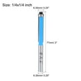 thumbnail image 2 of Router Bit 1/4 Shank 1/4" Dia Flush Trim Bearing 2 Flute Carbide DIY 2pcs, 2 of 5