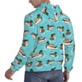 thumbnail image 3 of KLL Mallard Ducks Swimming In The Lake Print Mens Hoodie Long Sleeve Casual Pullover Hooded Sweatshirt Fashion Drawstring Hoodies with Pocket-XX-Large, 3 of 6