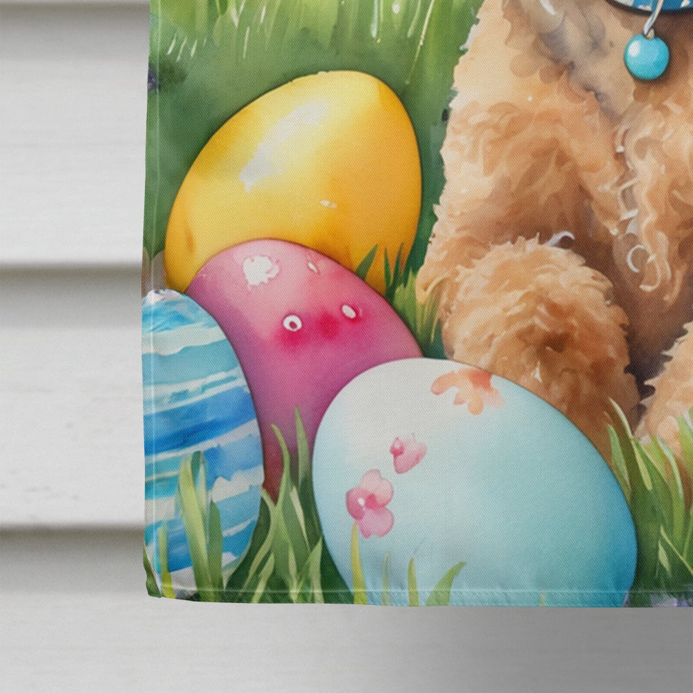 Airedale Terrier Easter Egg Hunt House Flag 28 in x 40 in