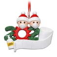thumbnail image 1 of Kit de adornos navideños con nombre personalizado, Navidad familiar en cuarentena 2020 Miembro de la familia de 2, 1 of 9
