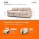 thumbnail image 2 of Sofá Seccional Modular Adapti 3 Plazas | Beige Ostra, 2 of 9