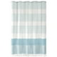 thumbnail image 2 of Cortina de baño de lino sintético, Impermeable, Empalme con flecos, Cortinas de baño, Azul, 2 of 6