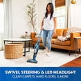 thumbnail image 4 of Aspiradora portátil inalámbrica Vacmaster de 10,8 V, 2 en 1, ligera, con control de potencia de 2 velocidades y luz LED para pisos de madera, alfombras y pelo de mascotas, color azul, 4 of 5