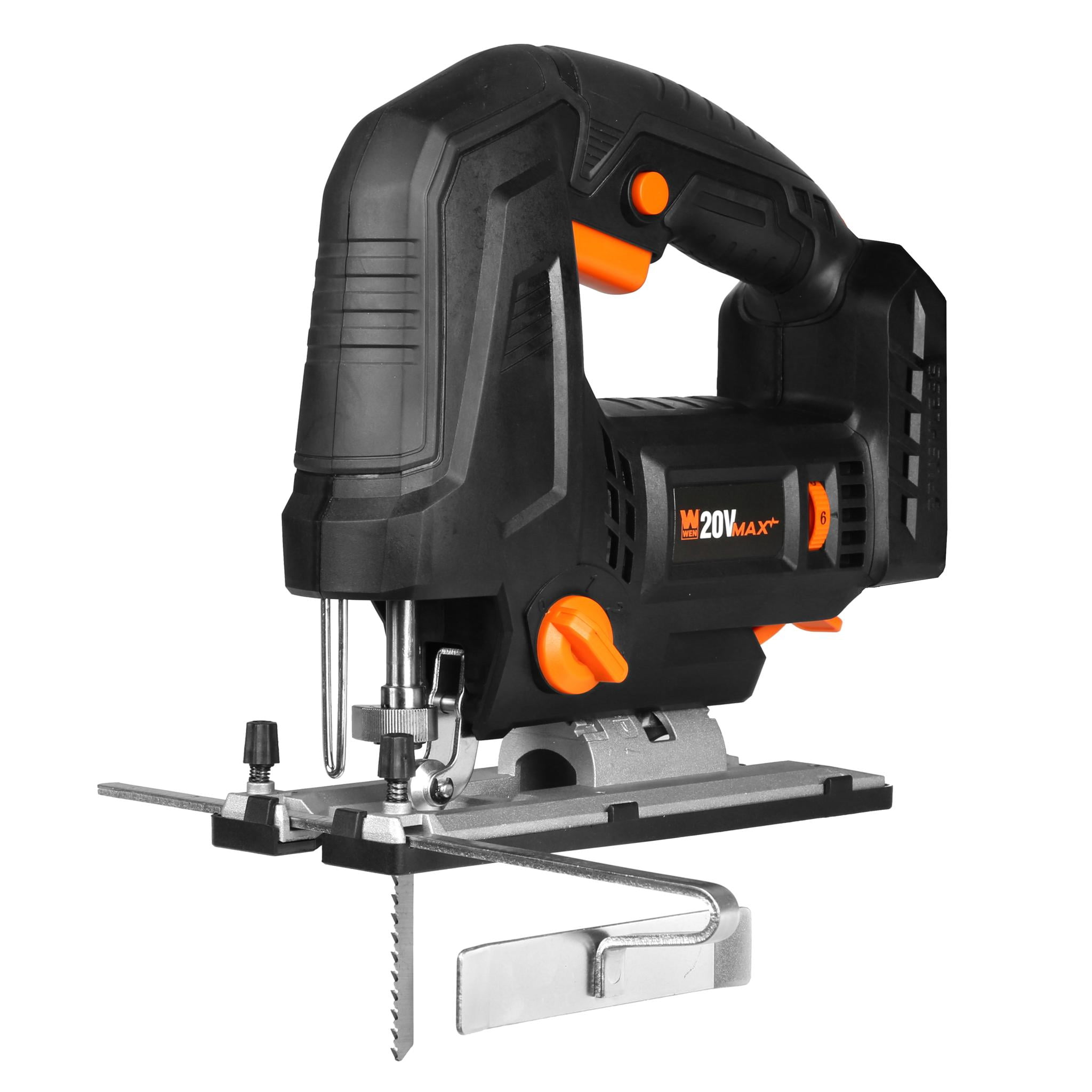 WEN 20V Max Cordless Brushless Auto-Speed Jigsaw (Tool Only – Battery Not Included)