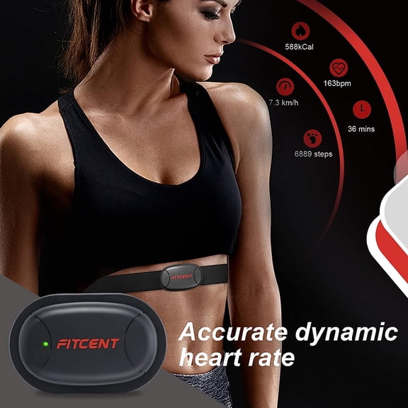 FITCENT Rechargeable Heart Rate Monitor Chest Strap