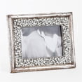 thumbnail image 1 of Saro Lifestyle PF210.S57 Beaded Design Photo Frame, Silver, 1 of 1