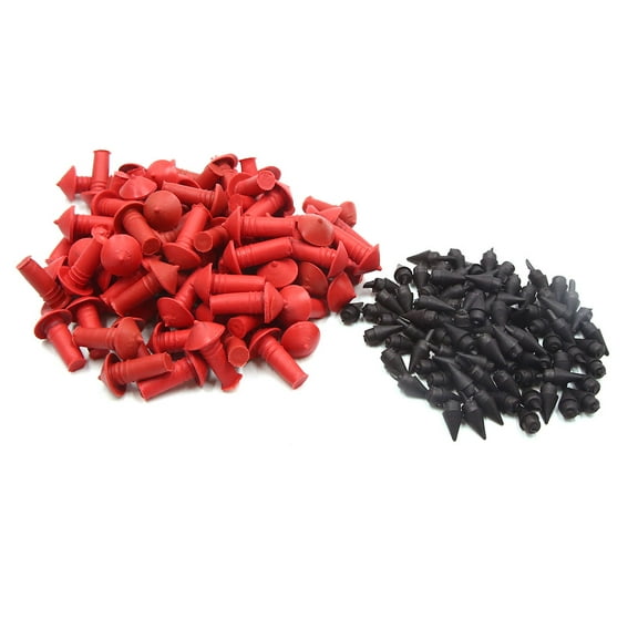 Unique Bargains 85Pcs Red Rubber Mushroom Shaped Tyre Puncture Patches Tire Repair Tool for Car