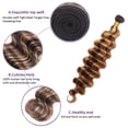 thumbnail image 3 of Hair Bundles HRceyOCR P4/27, de color marrón a rubio, onda profunda, 50-55 cm, 3 of 9