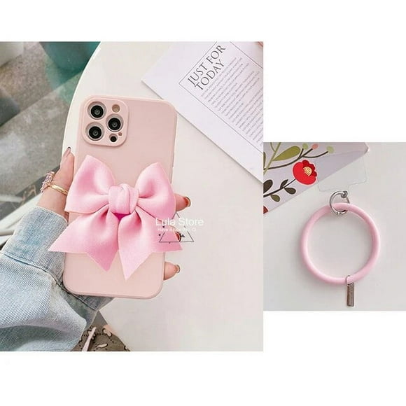 Bracelet Anti-Perte Étui de Téléphone 3D Nœud pour Samsung galaxy S22 S23 Ultra S21 FE S20 Plus A13 53 73 23 A33 Note 10 20 Couverture Chaîne ZR