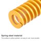 thumbnail image 4 of Troquel Resorte Unique Bargains 16mm OD 125mm Largo 5 Piezas Espiral Estampado Ligera Carga Compresión Amarillo, 4 of 5