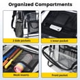 thumbnail image 4 of Mochila transparente Vorspack Heavy Duty de PVC transparente negro, 4 of 6