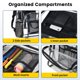 thumbnail image 4 of Mochila transparente Vorspack extra grande de PVC transparente negro, 4 of 6