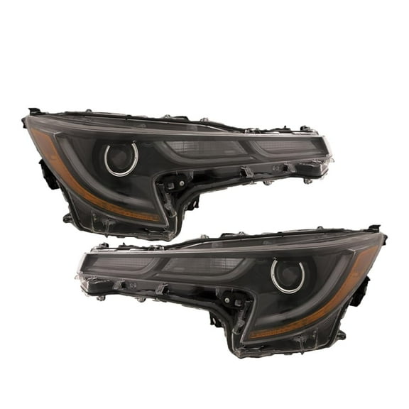 EPIC LIGHTING OE Style LED Headlights Black Housing w/o Adaptive Headlamps w/o Nightshade Edition Assembly Replacement for TOYOTA 20-21 COROLLA [ TO2502272 TO2503272 8117012L00 8113012L00 ] Pair