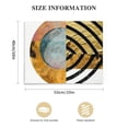 thumbnail image 3 of Orinice Abstract Sun Moon Wall Décor, Boho Minimalist Wall ArtPrints Unframed  Mid Century Modern Geometric Shapes in Gold, Orange, Black. Modern and Contemporary Décor for your Living Room 20x16in, 3 of 6