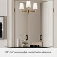 thumbnail image 5 of Hunter - Nolita 3-light Alturas Gold, Medium Size Chandelier, Dimmable, Modern Style, Candle Shaped, for Bedrooms, Dining, Living Rooms - 19878, 5 of 7