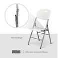 thumbnail image 2 of Silla Plegable Uso Rudo Reforzado Interior Y Exterior, Marthing  Eventos Fiestas Y Banquetes Al Aire Libre Resistentes Interperie Silla De Uso Rudo Hogar Jardin Y Camping Blanco, 2 of 9