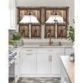 thumbnail image 4 of Western Farmhouse Swag Curtains for Living Room/Bedroom Windows, Primitive Rustic Country Retro Texas Star Kitchen Curtains and Valances Set 36 Inch Length, Swags Valance Curtain Panels, 4 of 5