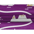 thumbnail image 5 of oneOone Velvet Purple Fabric Mountain Pattern Craft Projects Decor Fabric Printed By The Yard 58 Inch Wide, 5 of 5