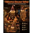 thumbnail image 5 of Lighted Santa Hat Hanging Chandelier, 3 Styles Warm LED Christmas Light,Sequined Cone Hanging Decor with Chime Star Tassel Set, Indoor Outdoor Porch Holiday Decor Gift for Patio Home, 5 of 9
