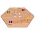 thumbnail image 3 of Solid Oak 16" Wide Aggravation Game Board, Unpainted Holes, Double-sided, 3 of 10