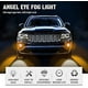 thumbnail image 4 of 2 bombillas LED antiniebla de 2,5 pulgadas, 12 V, 30 W, 6000 K, luz de circulación diurna con ojo de ángel ámbar, repuesto para faros antiniebla de coche, luz de circulación diurna, 4 of 5