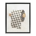 thumbnail image 3 of Stupell Industries Fashion Glam Toilet Paper Designer Detailing Jet Black Framed Floating Canvas Wall Art, 24x30, by Ziwei Li, 3 of 5