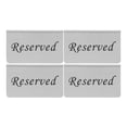 thumbnail image 1 of Stainless Steel Reserved Table Signs for Decor Simple Modern Design Silver Color 4 Pieces, 1 of 8