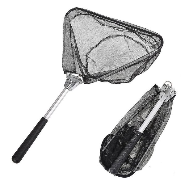Redes de pesca 50cm Aleación de aluminio portátil Pesca Herramienta de pesca duradera antipérdida