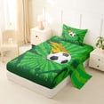 thumbnail image 2 of Erosebridal Soccer Sport Lovers Twin Sheet Sets,Football Ball Games Bedding For Kids Boys 3pcs, 2 of 6