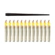 thumbnail image 4 of 12 velas flotantes con varita, velas cónicas sin llama con control remoto, velas flotantes colgantes para decoración de fiestas, para mesa de varita solida, 4 of 9