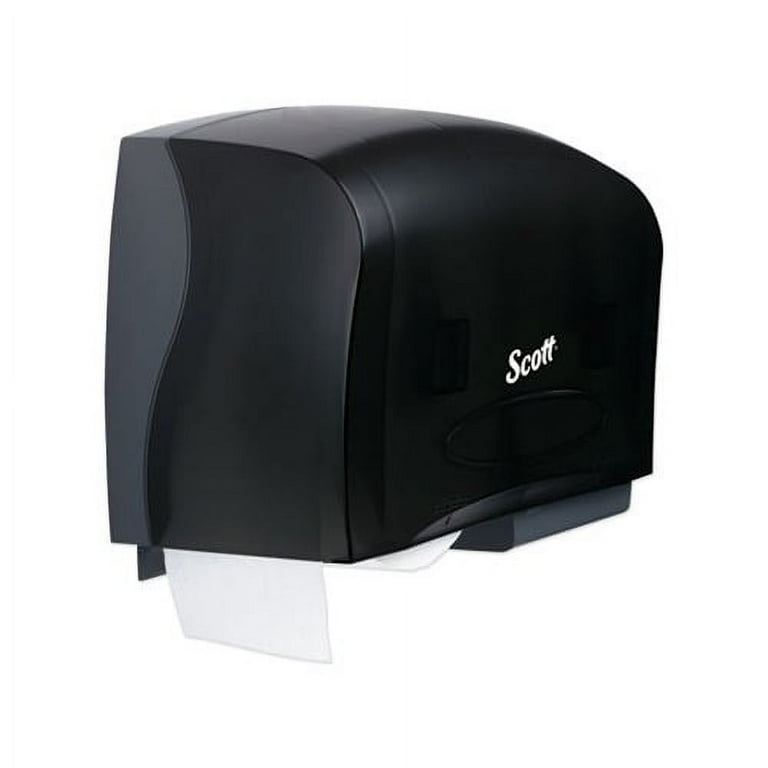 Essential Coreless Twin Jumbo Roll Tissue Dispenser, 20 x 6 x 11, Black