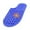 Royal Blue, variant on LAVRA Women's Slip on Mule Jelly Black Slide Sandals with Flower Decal